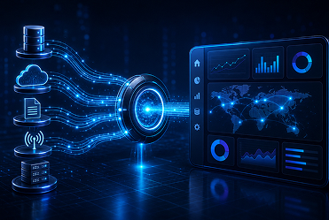 Real-time data streams integrated into a monitoring dashboard